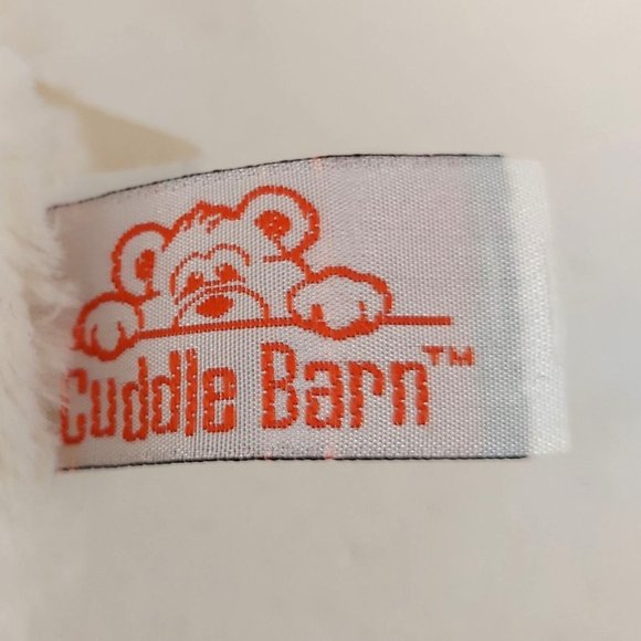 Cuddle Barn Bunny Rabbit Pink Yellow Fuzzy Stuffed Animal Plush Spring Easter - Picture 6 of 10